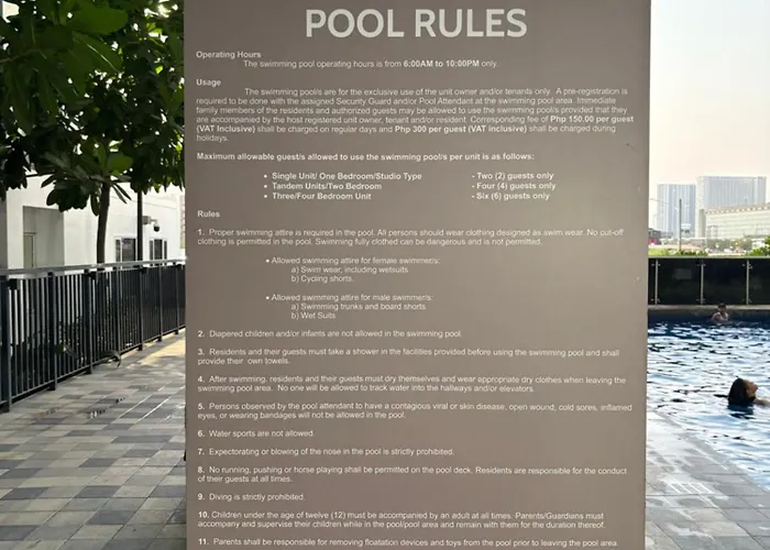 Aparthotel Cozy Pool View Shore 2 Residences Tower 1 Manila